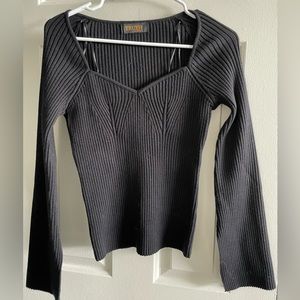 Black sweater long sleeved top